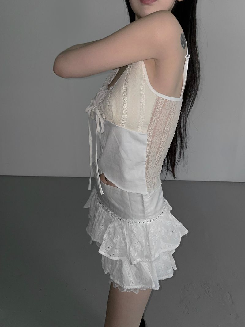 lud double lace top(3color)