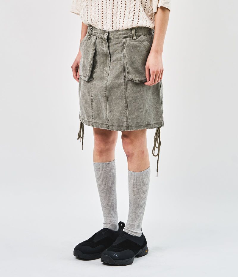 HIFIFNK（ハイファイファンク）の「(W) Weth Washed Skirt (2color)（Skirts）」