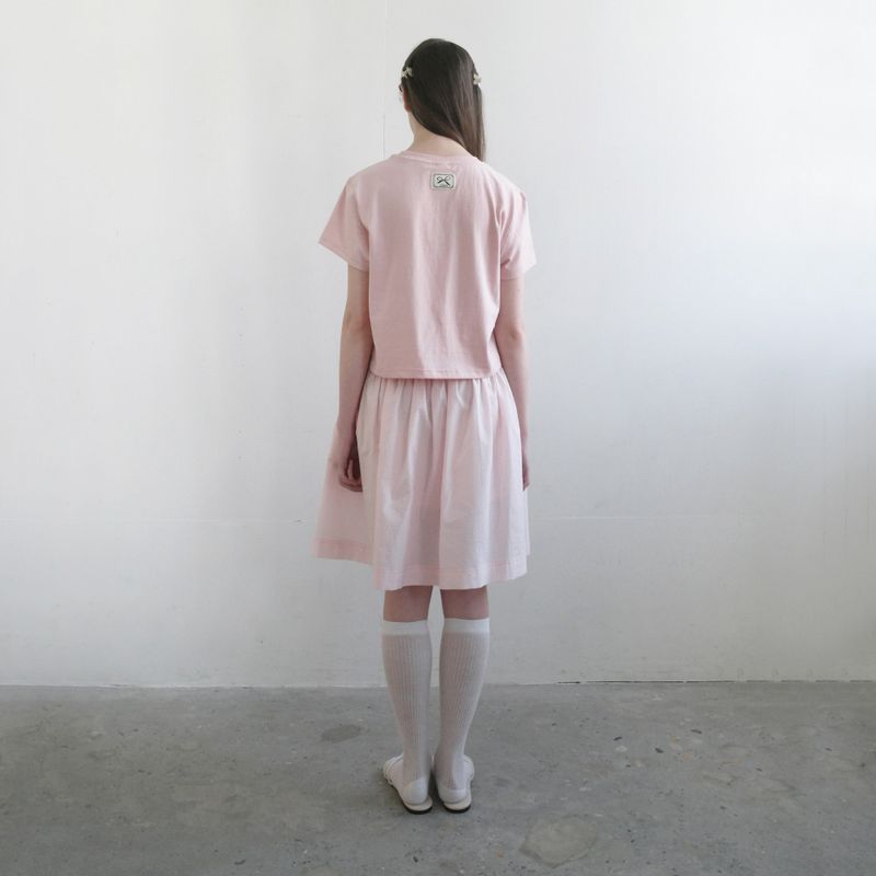 Pink Ribbon Semi-Crop T-Shrit