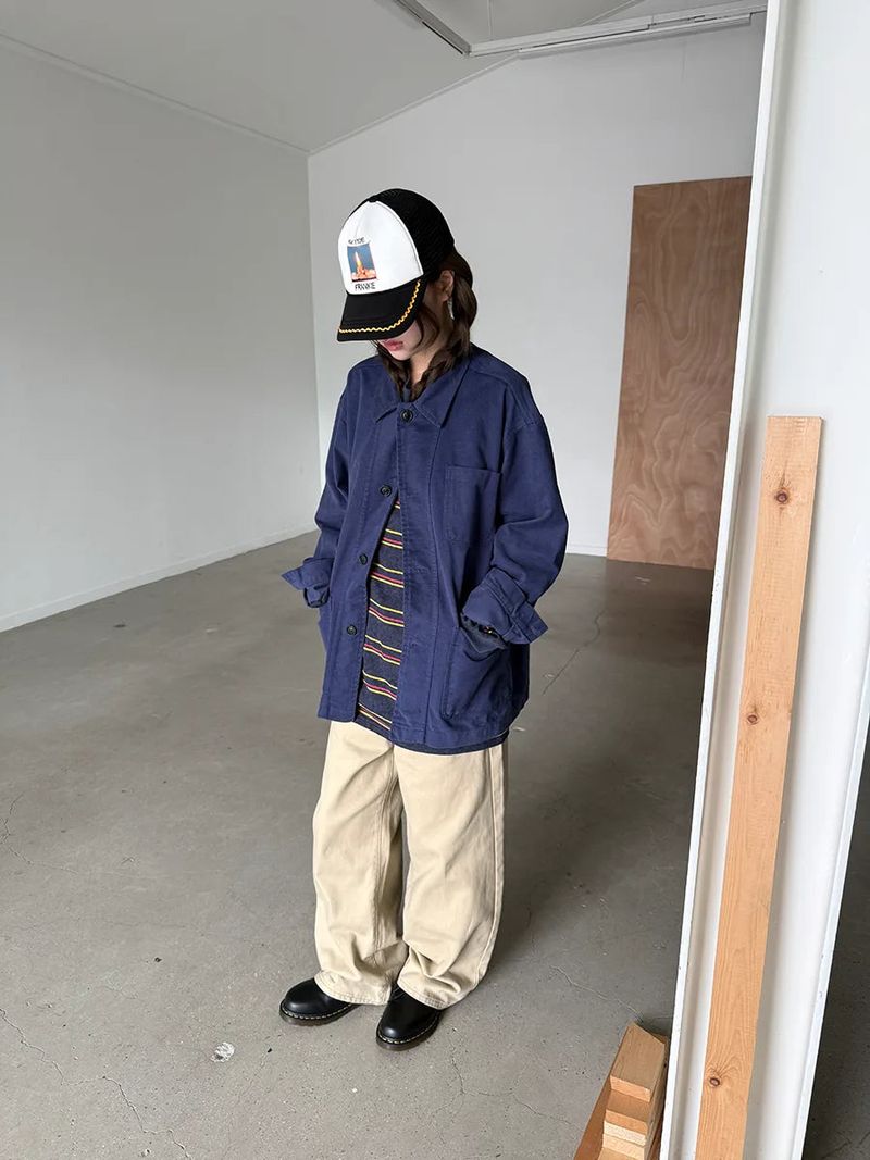peach work jacket