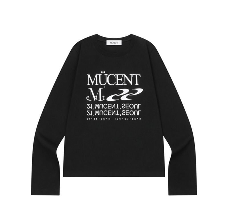 MUCENT(ムセント)の「ESSENTIAL LETTERING LONG SLEEVE T(Tops)」