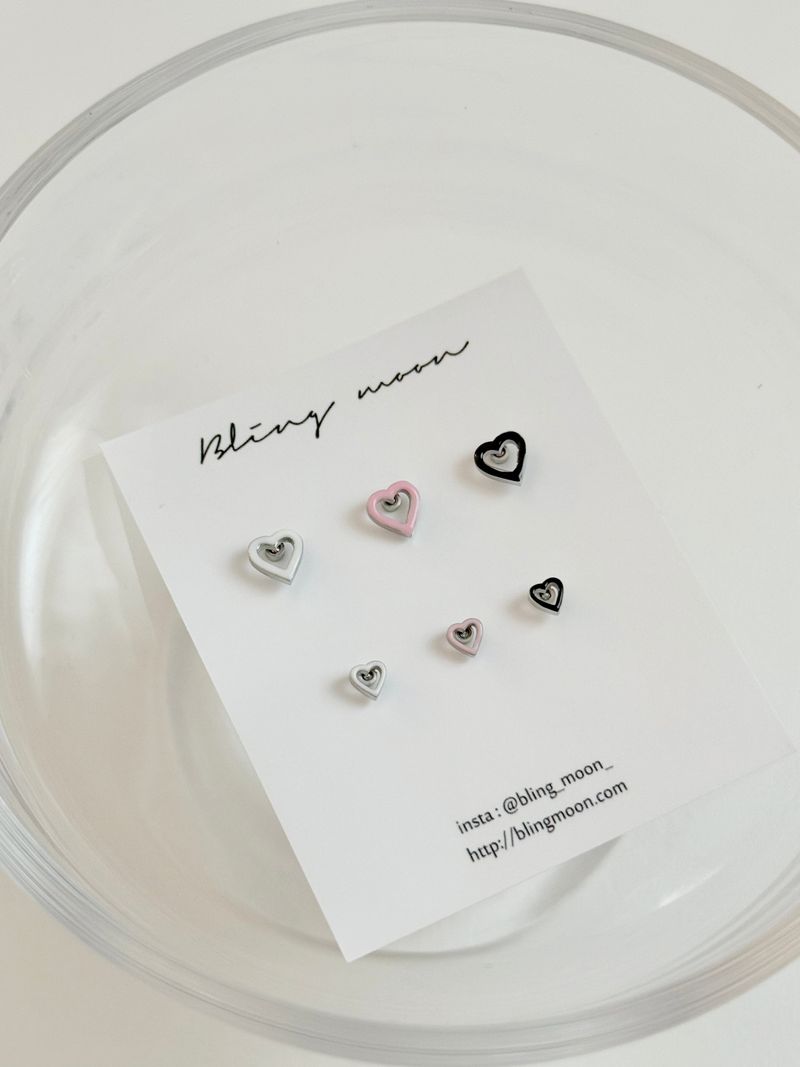 Blingmoon（ブリングムーン）の「[3 color] heart piercing / 2 sizes / mini daily simple point（Accessories）」