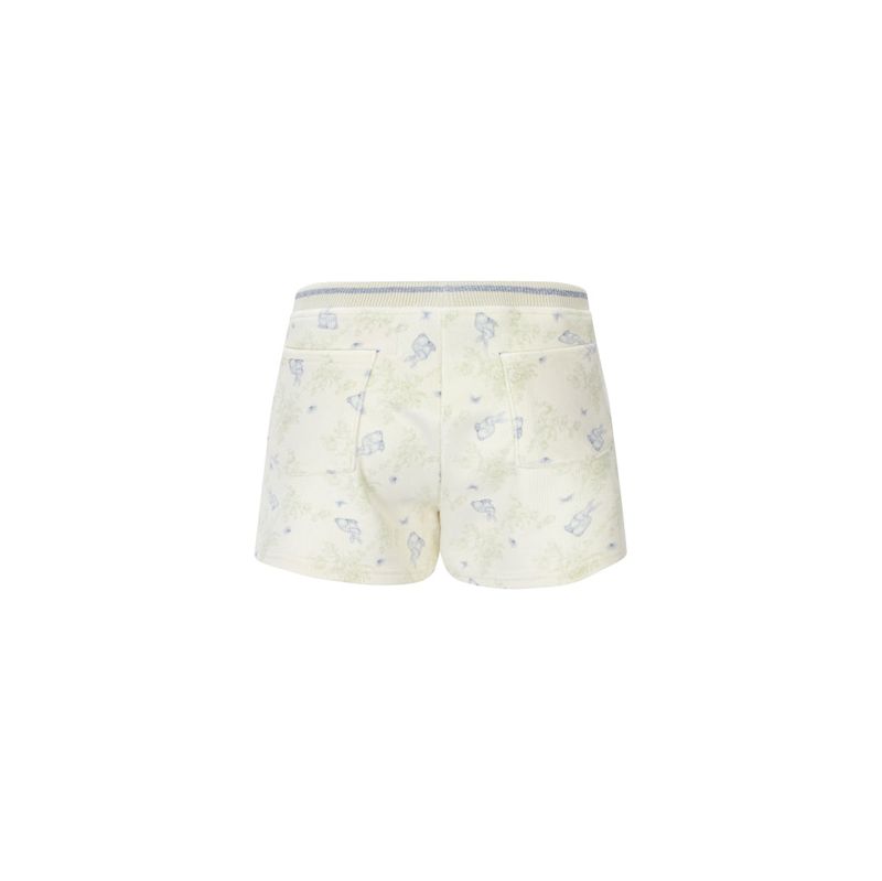 rabbit fluffy shorts cream