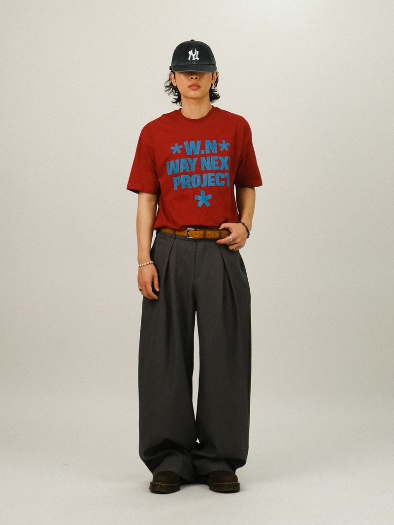 MEN Pin-tuck Banding Balloon Slacks