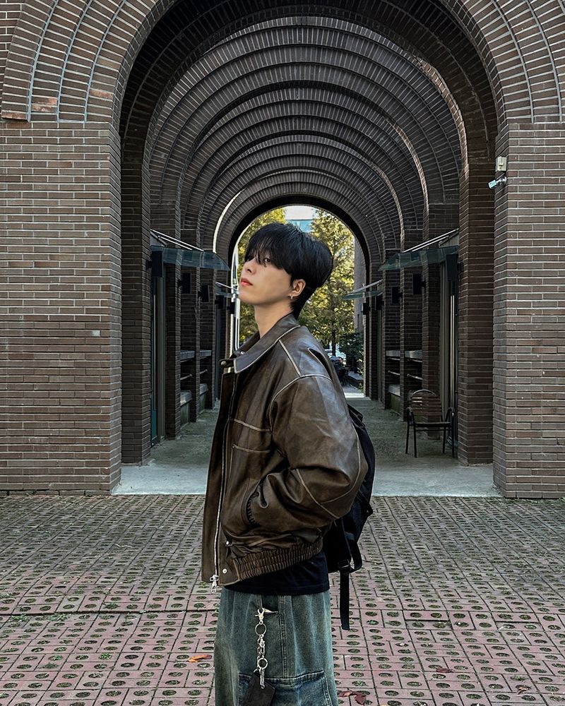 Bold Leather Short Padding