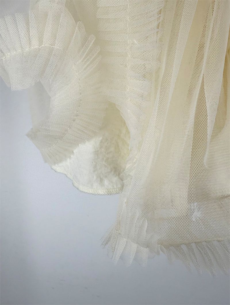 POM CHIFFON SKIRT (2C)
