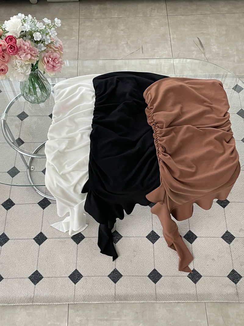 Frill Unbal Mini-dress