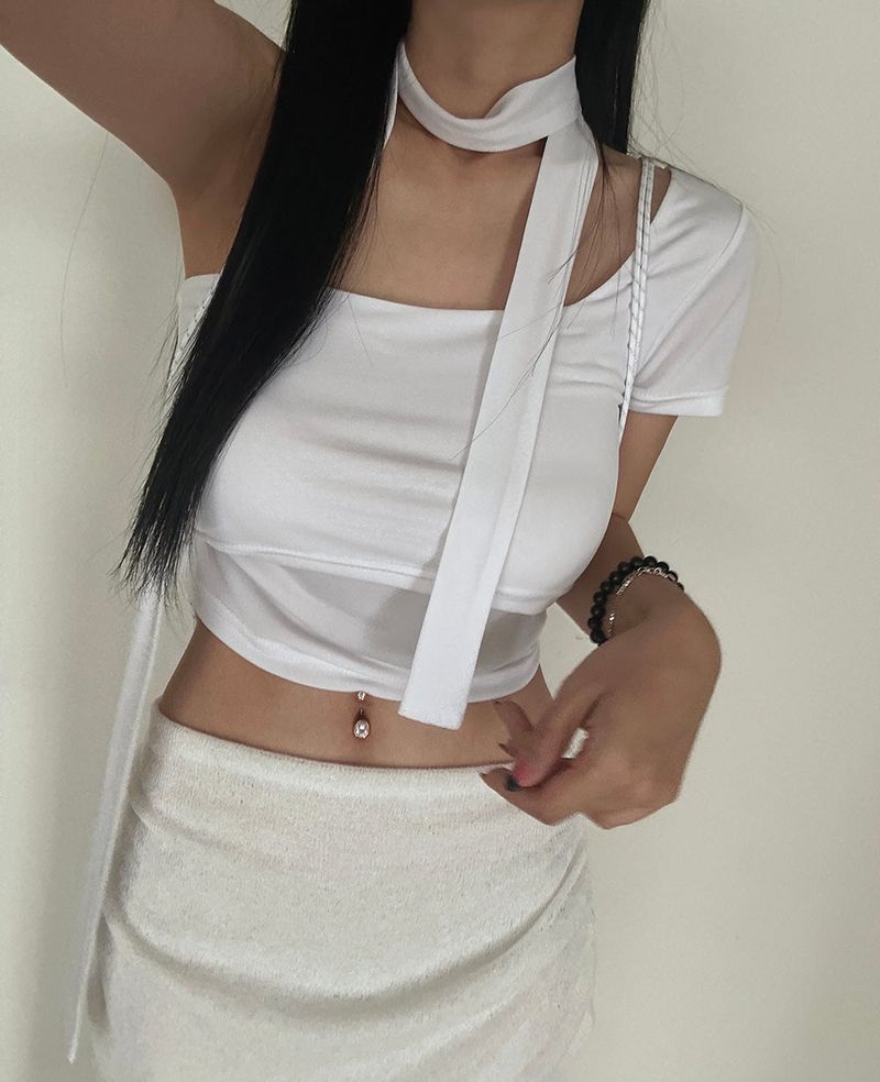 see-through layered maxi long skirt