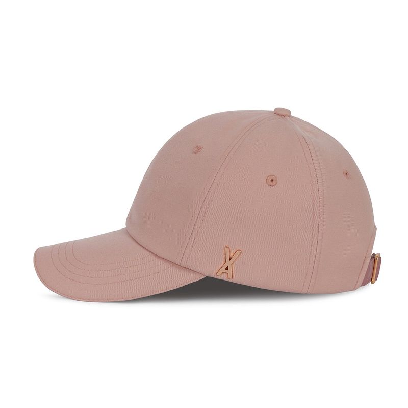 Rose gold stud over fit ball cap