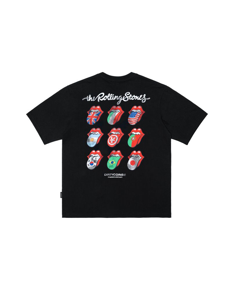 DirtyCoins（ダーティーコインズ）の「DC x The Rolling Stones International T-Shirt Black（Tops）」
