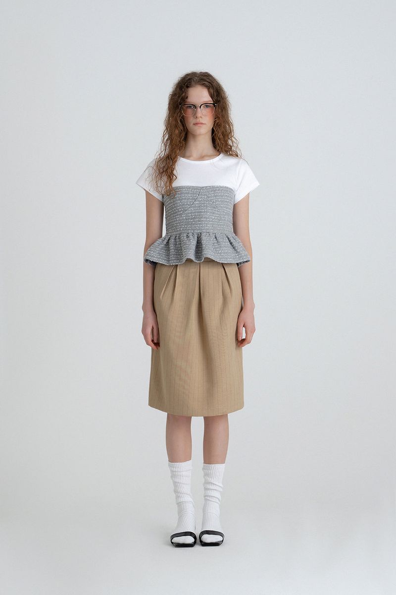 Twinkle tweed top_silver