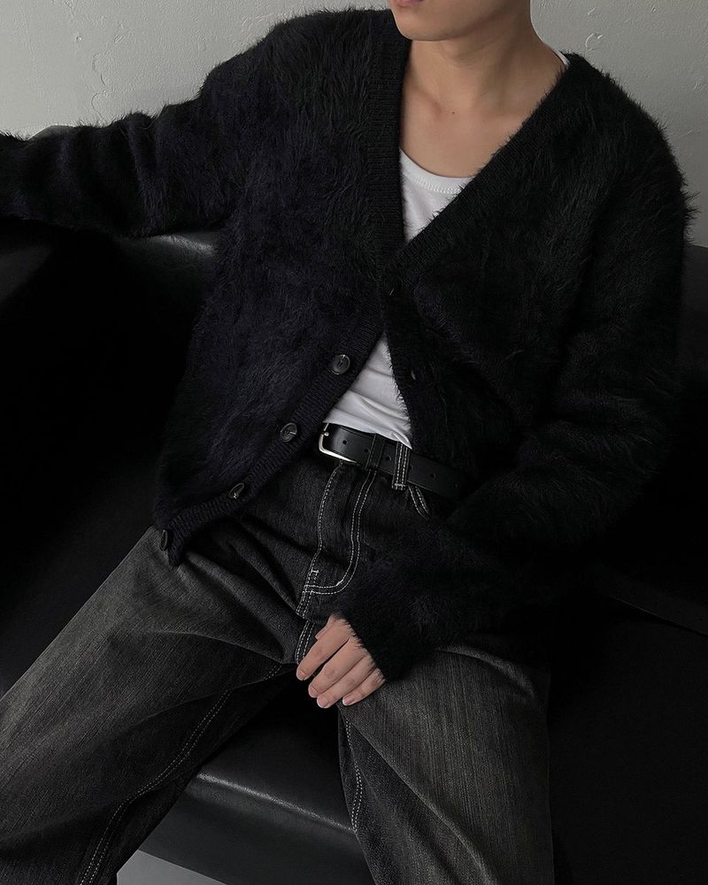 OA Blanc Angora Cardigan (3 colors)