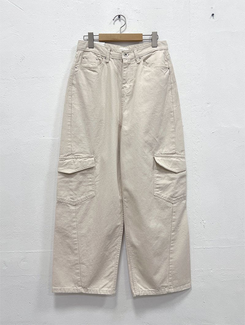 SLASH CARGO COTTON PANTS (2COLOR)