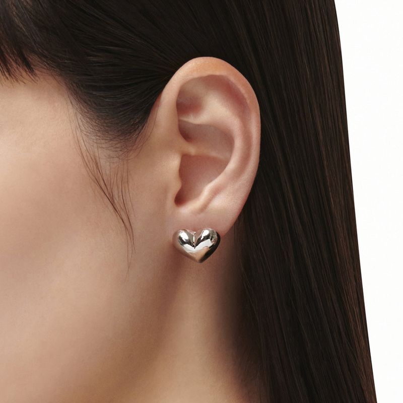 Half Heart Earrings