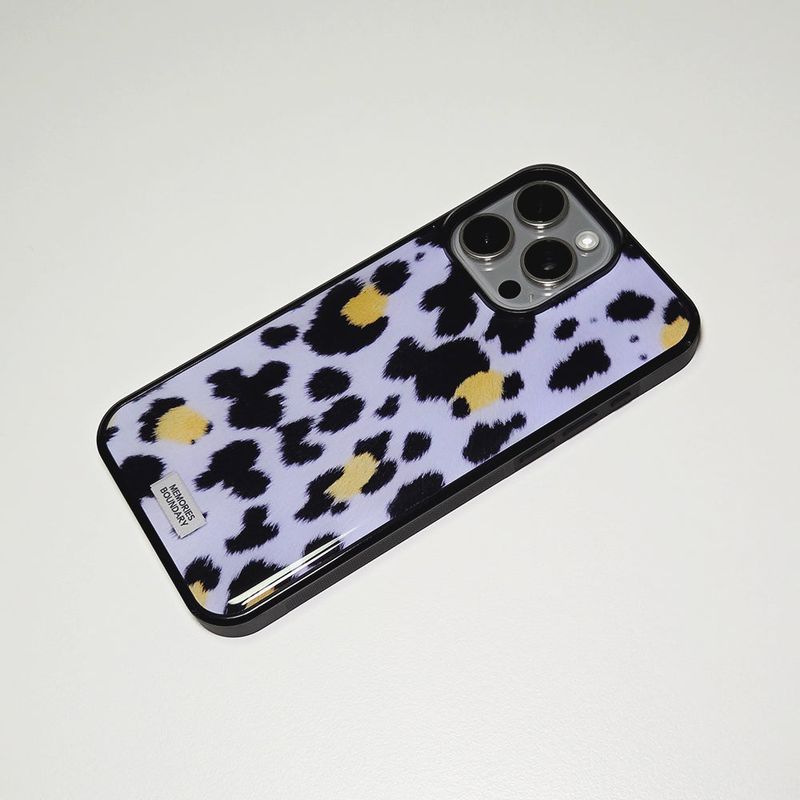 Soft Pop Leopard Phone Case Lilac (BK_Epoxy)