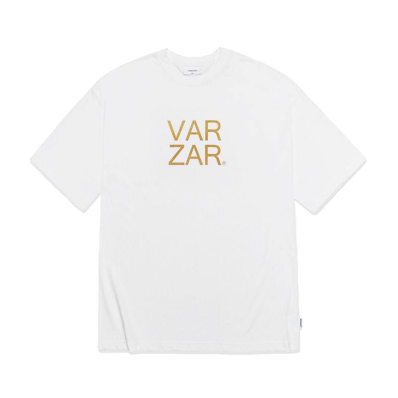 VARZAR(バザール)の「Original Gold Big Logo T-Shirts White(Tops)」