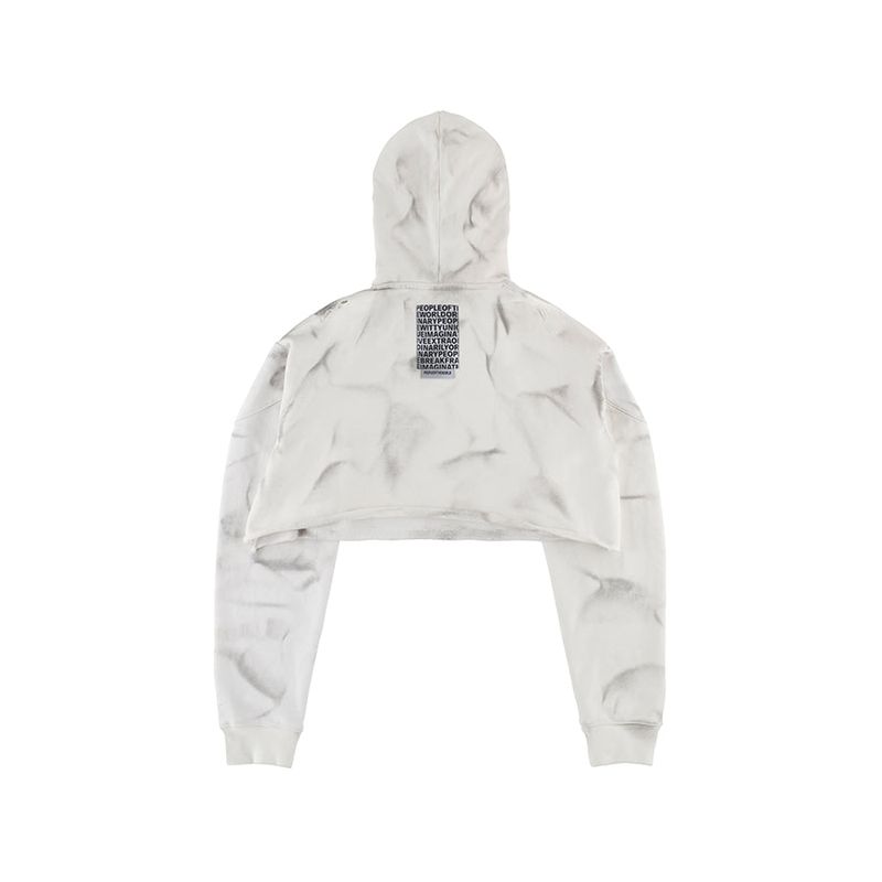 Crop Damage Sweatshirt (WHITE)