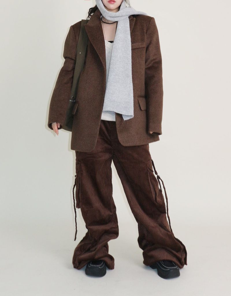 Winter Alpaca Formal Single Jacket (Wool Jacket) (Lining 2 Ounces)