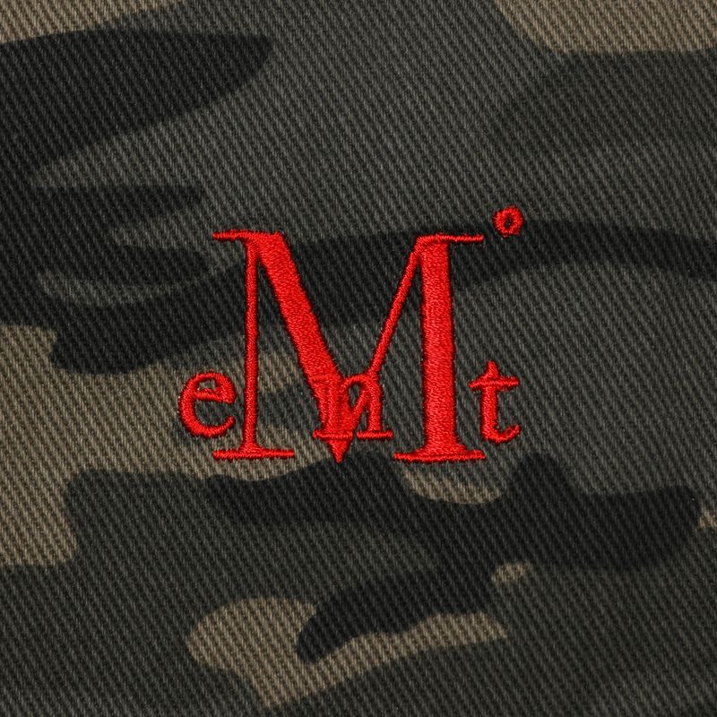 CARV SIDE PINTUCK CAMO WIDE COTTON PANTS UNISEX