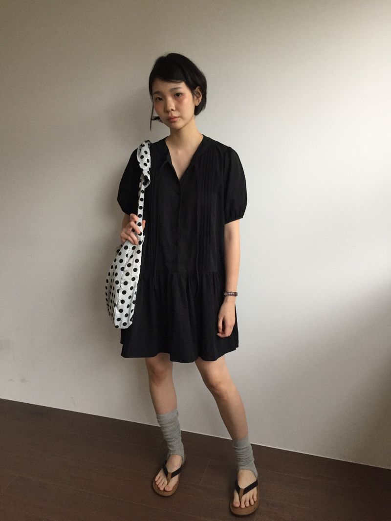 Corsage Dot Shoulder Bag (2color)