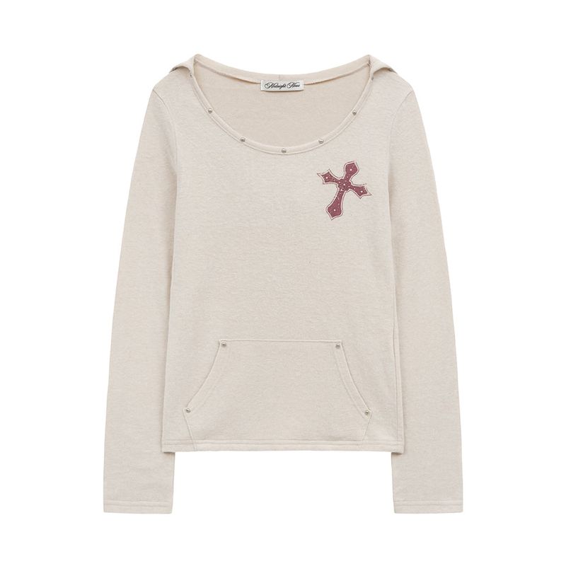 MIDNIGHT MOVE（ミッドナイトムーブ）の「sl cross hood (ivory)（Tops）」