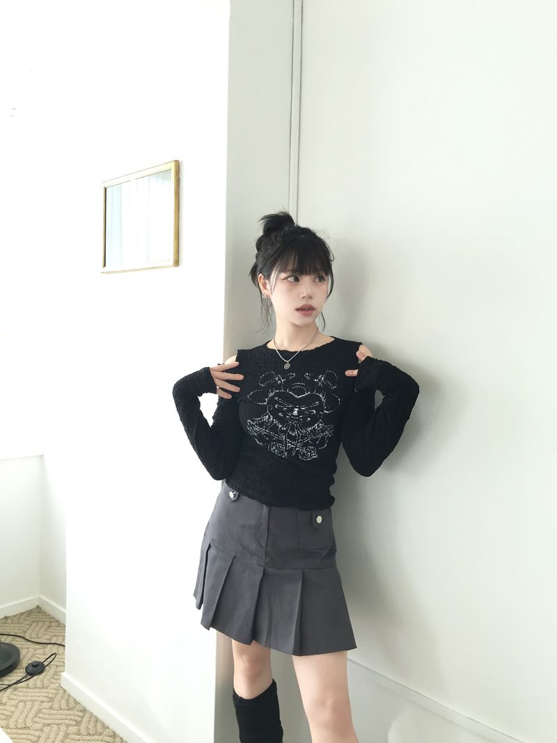 Heart Lock Cutout T-shirt