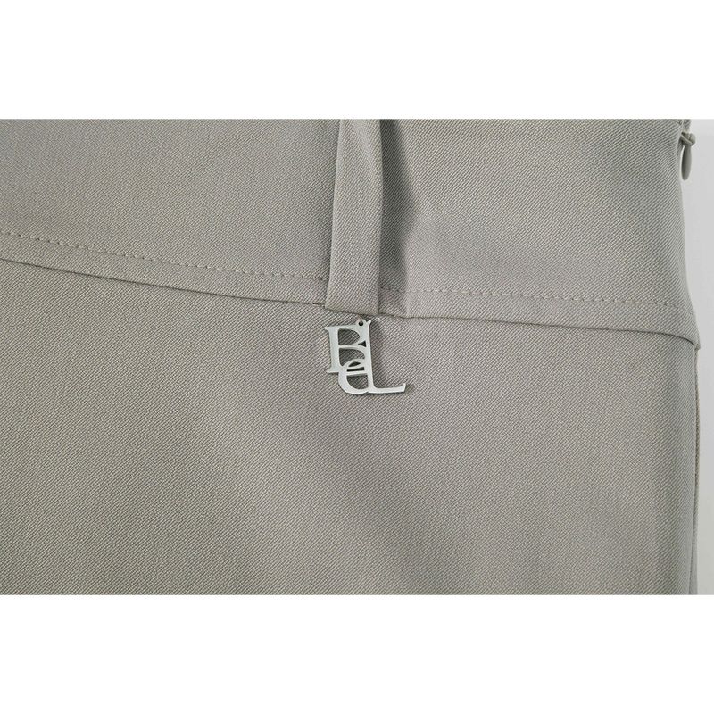 BELT MINI SKIRT-ASH BEIGE