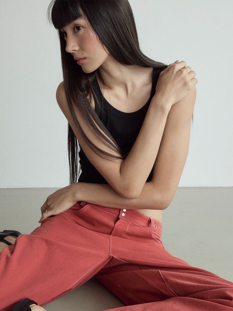 Cotton Sleeveless Top_Black