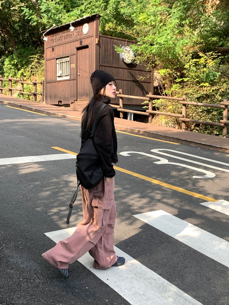 [MADE] Laco Basic String Semi-Crop Fleece Fleece Zip-up
