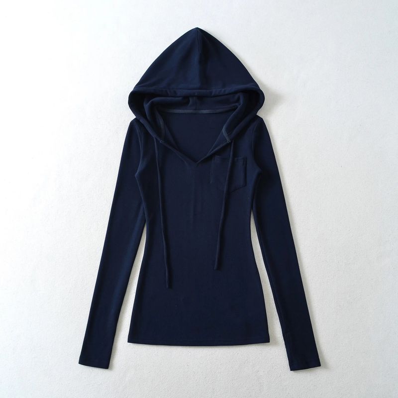 Rosie Pocket V-Neck Hood Top