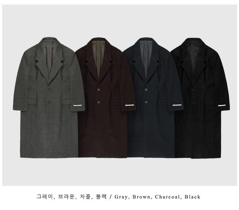 Divine Dart Maxi Overfit Wool Coat