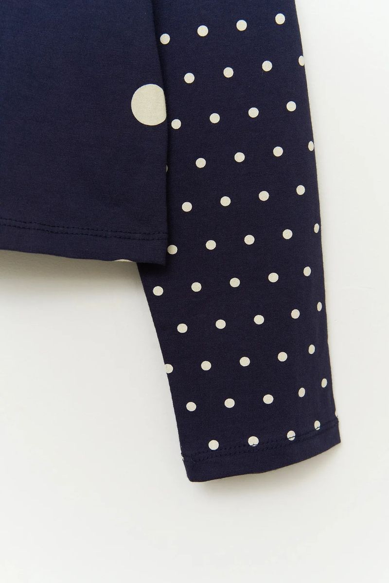 (W) Greek Dot Raglan Top