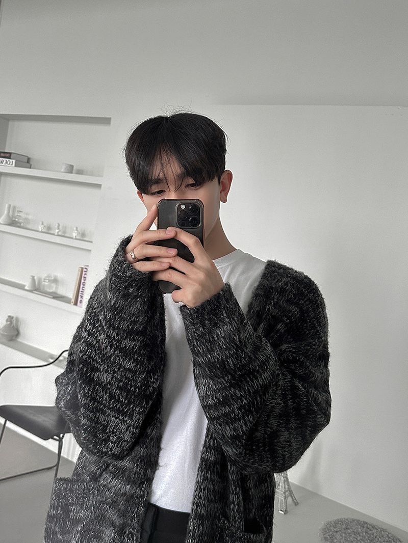 Acon Mohair Brush Cardigan (3color)