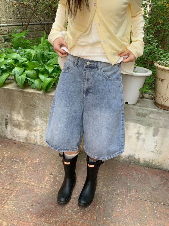 Yudan Denim Bermuda Pants
