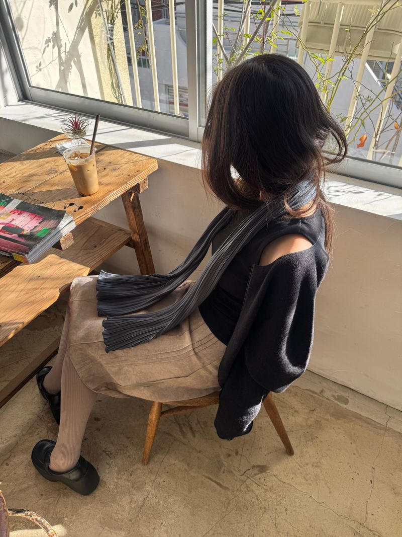 Denish Scarf - Charcoal