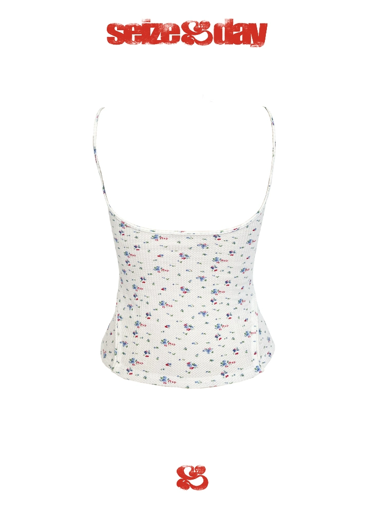 The "dazzle top" floral suspender