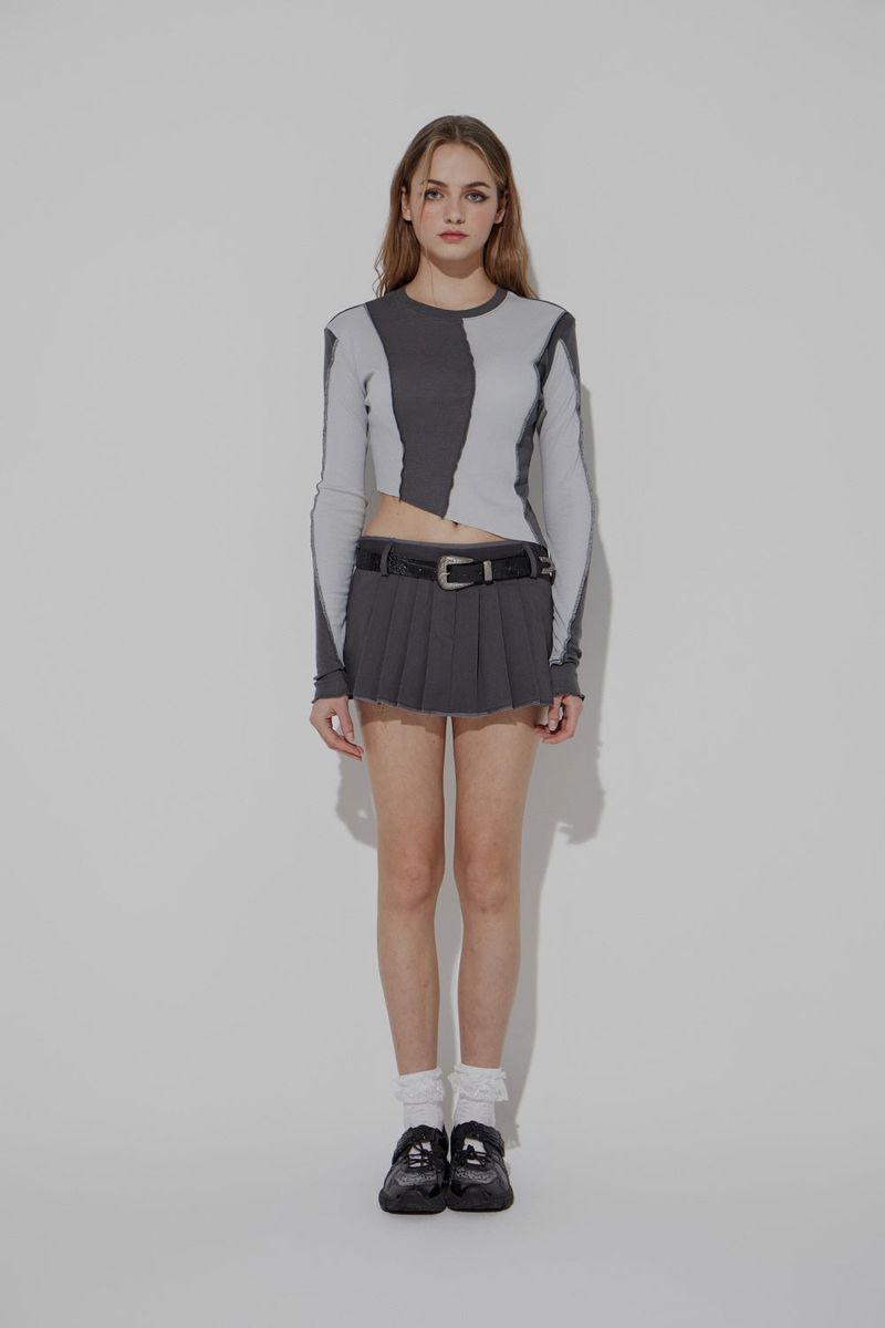 CHINO PLEATS SKIRT