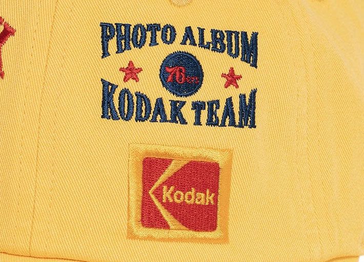 EMBROIDERY POINT BALL CAP【YELLOW】