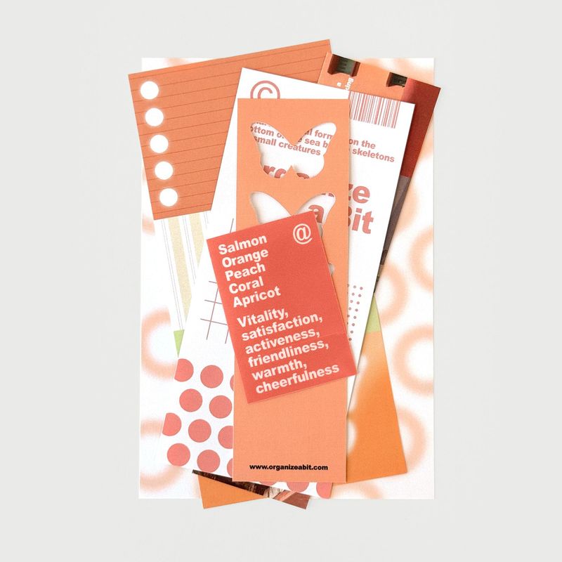 oab tone pack orange / scrap sticker set