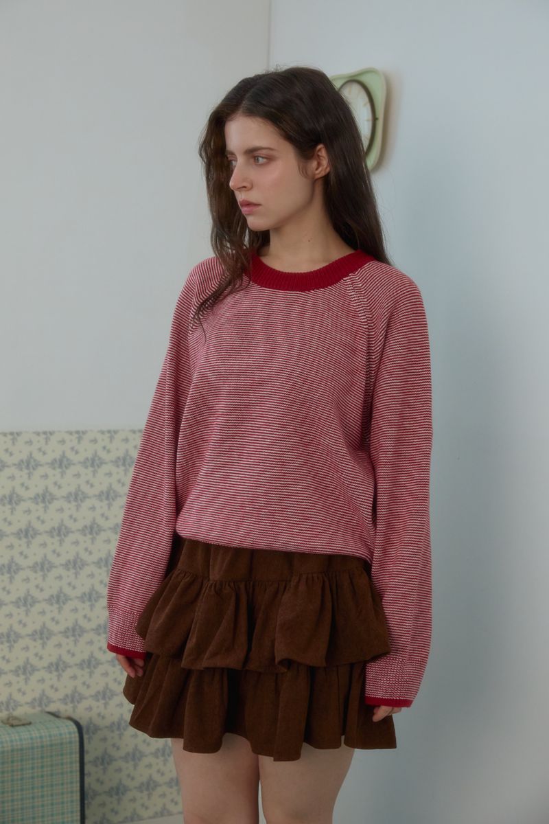 PINK PINEAPPLE(ピンクパイナップル)の「CANDY STRIPE COLOR KNIT(Tops)」