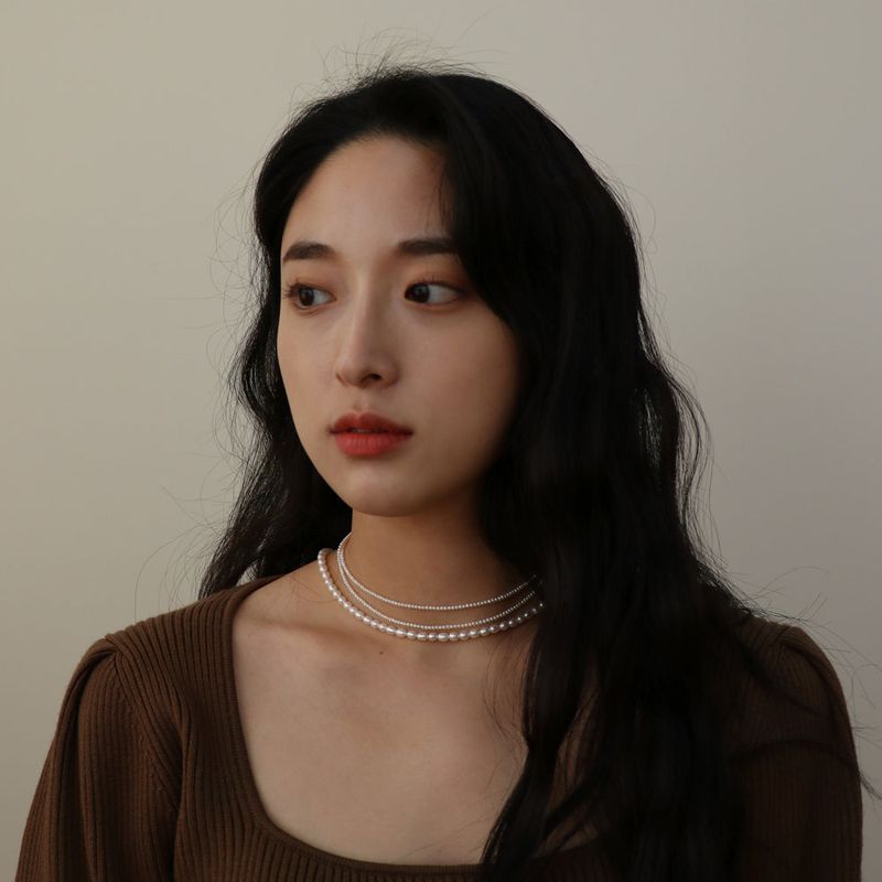 14K GOLD-FILLED RICE PEARL NECKLACE