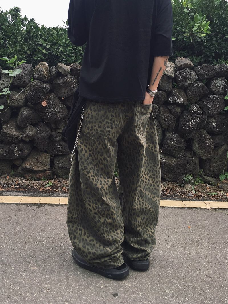 Chiller Leopard Wide Balloon Pants 2C