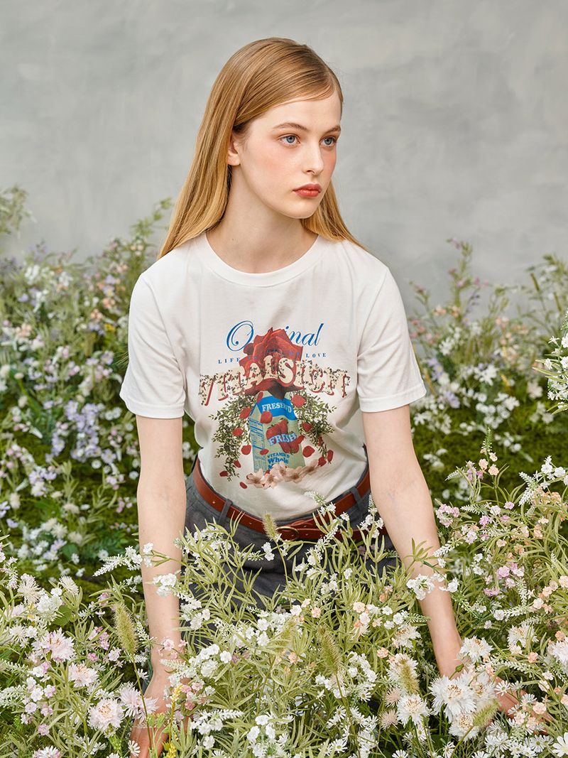 Rose Garden T-Shirt (Ivory)