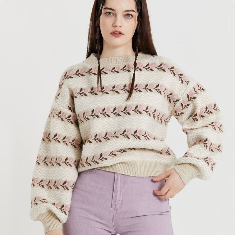 TULIP JACQUARD PULLOVER