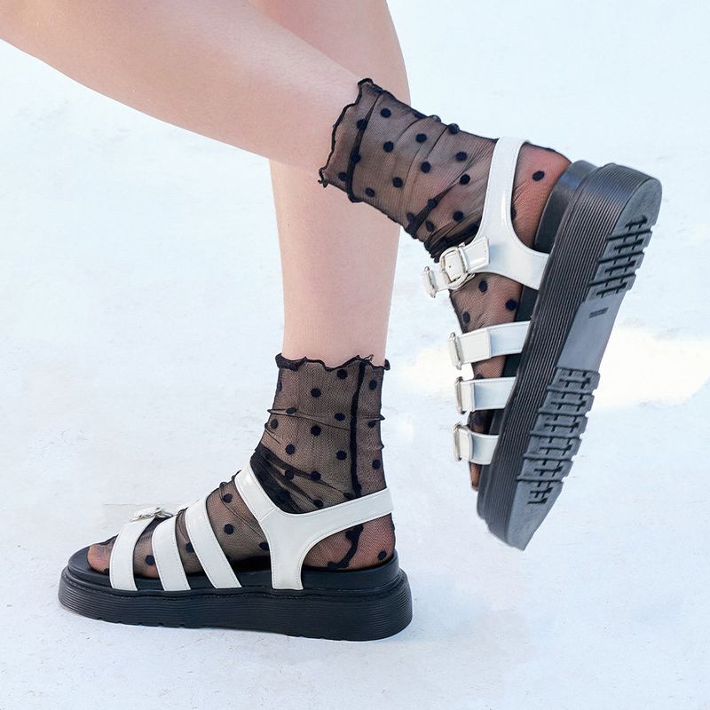  Hannah 4-Strap Belted Sandal_S0555 (3Colors)