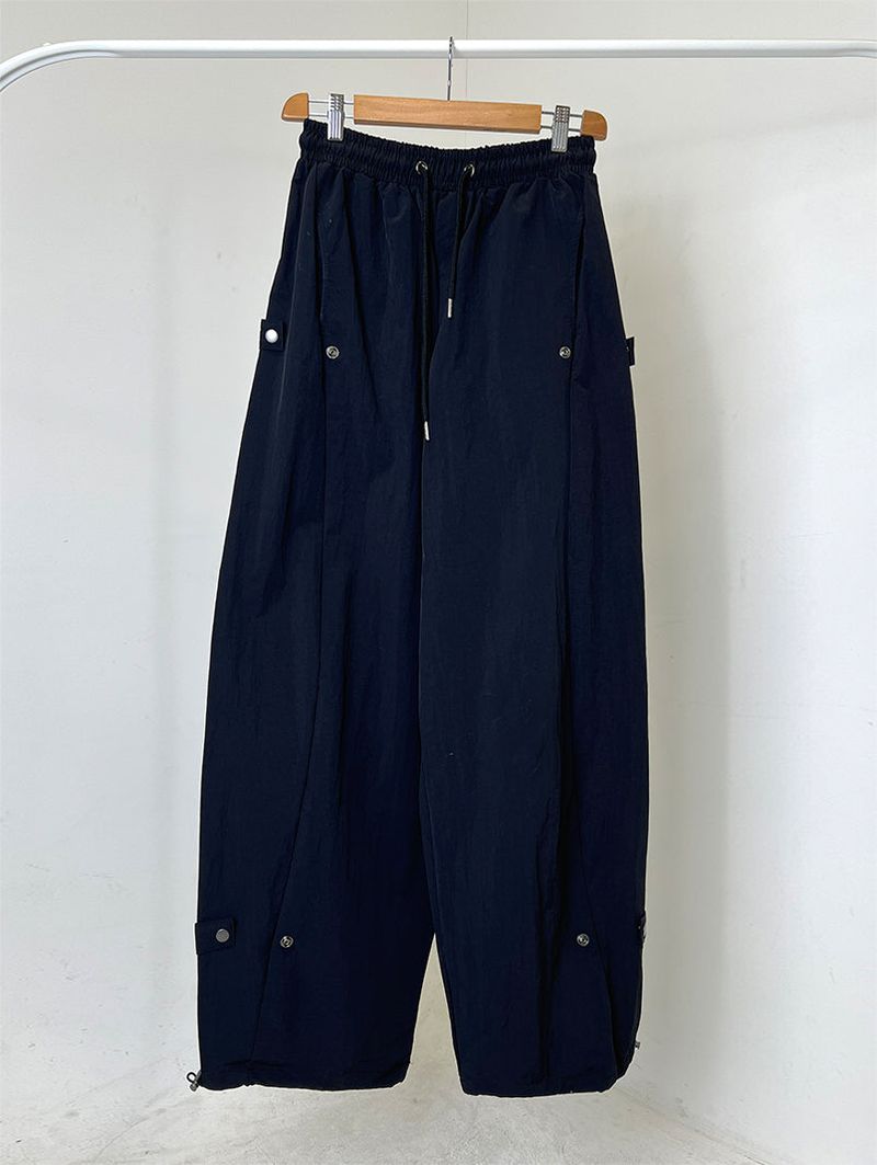NYLON BIJO SNAP BUTTON PANTS (4C)