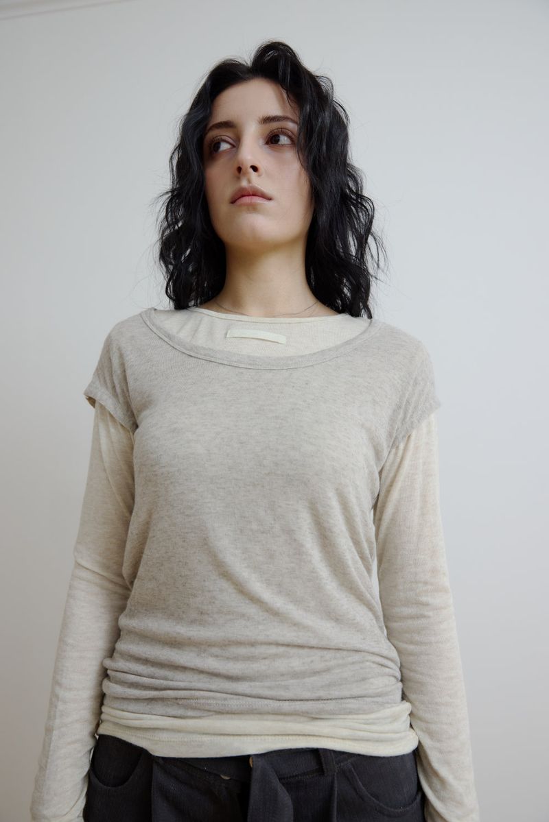OHA BASIC TEE (LIGHT-BEIGE)