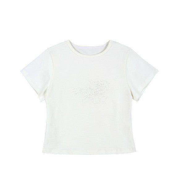 Horse Crop T-shirt (WHITE)
