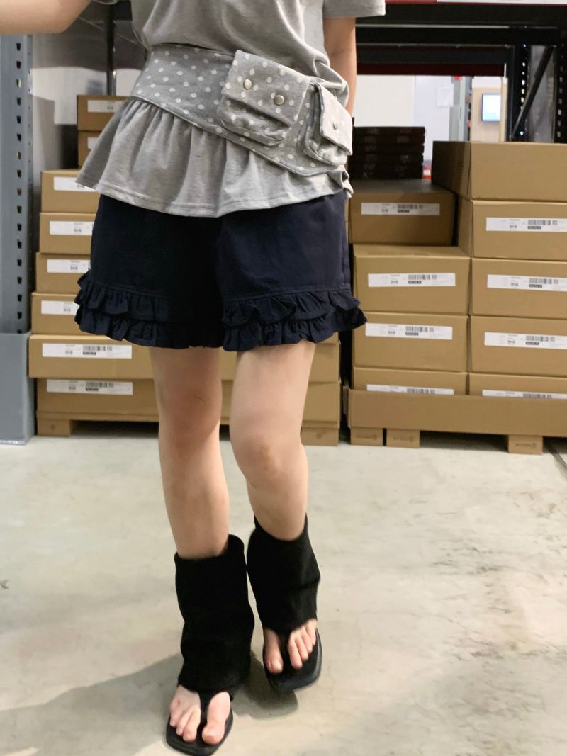 fomfom frill banding shorts (4c)