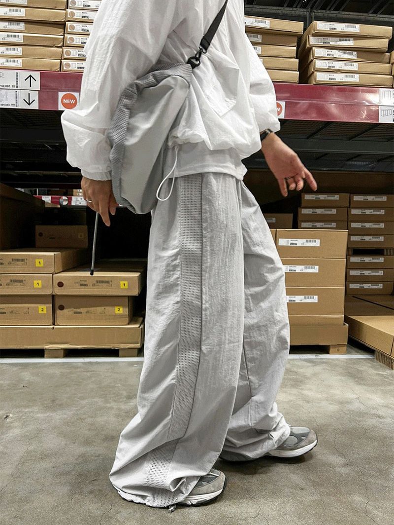 mesh side line pants